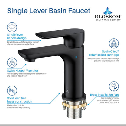 Single Handle Lavatory Faucet F01 120 in Five colors