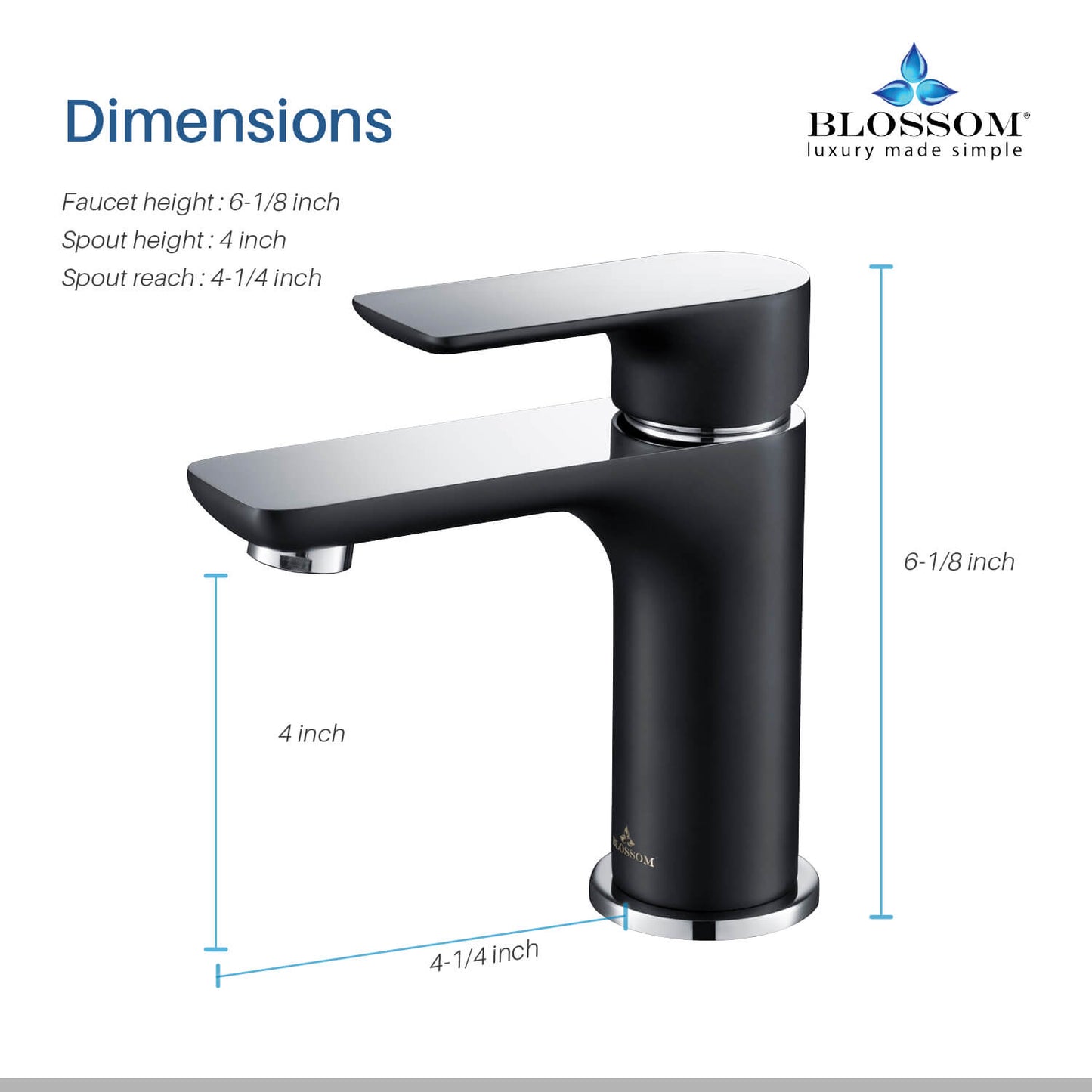 Single Handle Lavatory Faucet F01 120 in Five colors