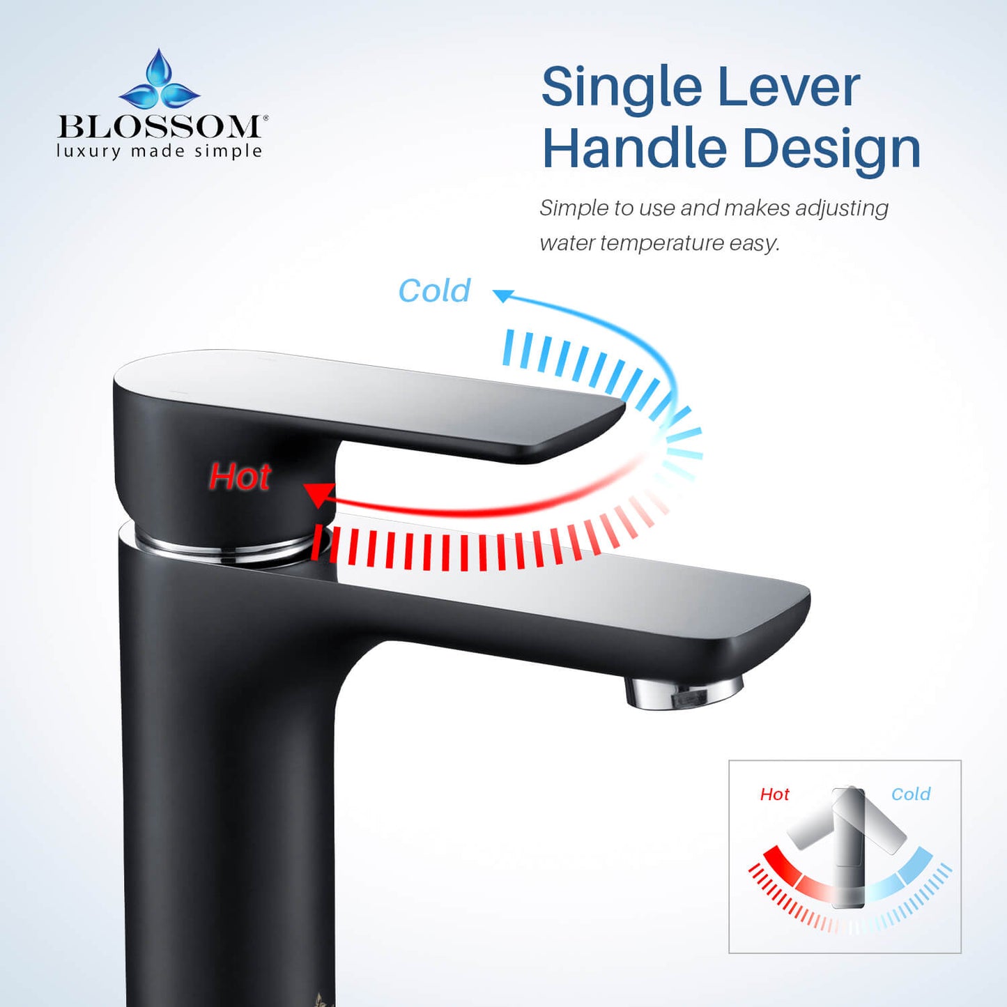 Single Handle Lavatory Faucet F01 120 in Five colors