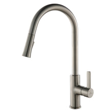 Load image into Gallery viewer, Single Handle Pull Down Kitchen Faucet F01 201 02 Brush Nickel