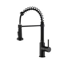 Load image into Gallery viewer, Single Handle Pull Down Kitchen Faucet F01 205 04 Matte Black