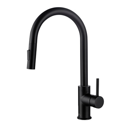 Single Handle Pull Down Kitchen Faucet F01 206 04 Matte Black