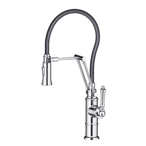 Single Handle Pull Out Kitchen Faucet F01 209 01 in Chrome