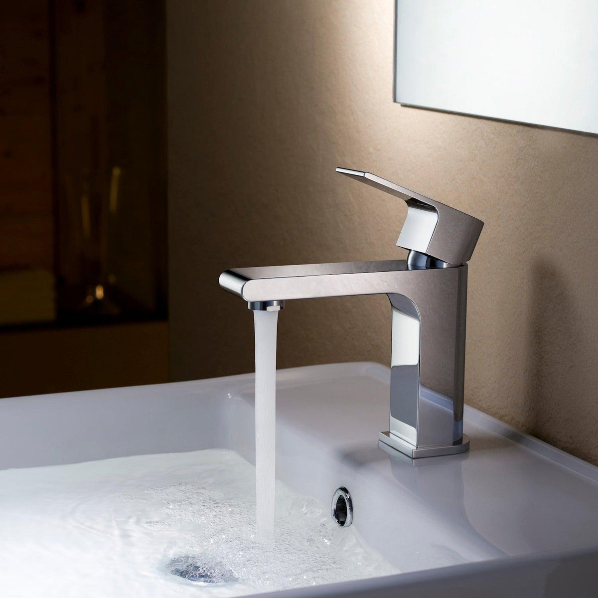 Single Handle Lavatory Faucet F01 303 02 in Brush Nickel 2