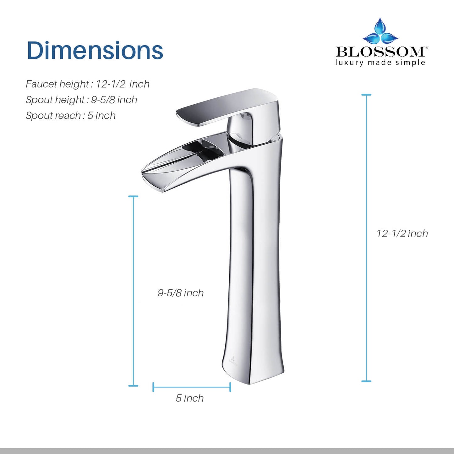 Single Handle Lavatory Faucet F01 305 0 in Chrome / Brush Nickel