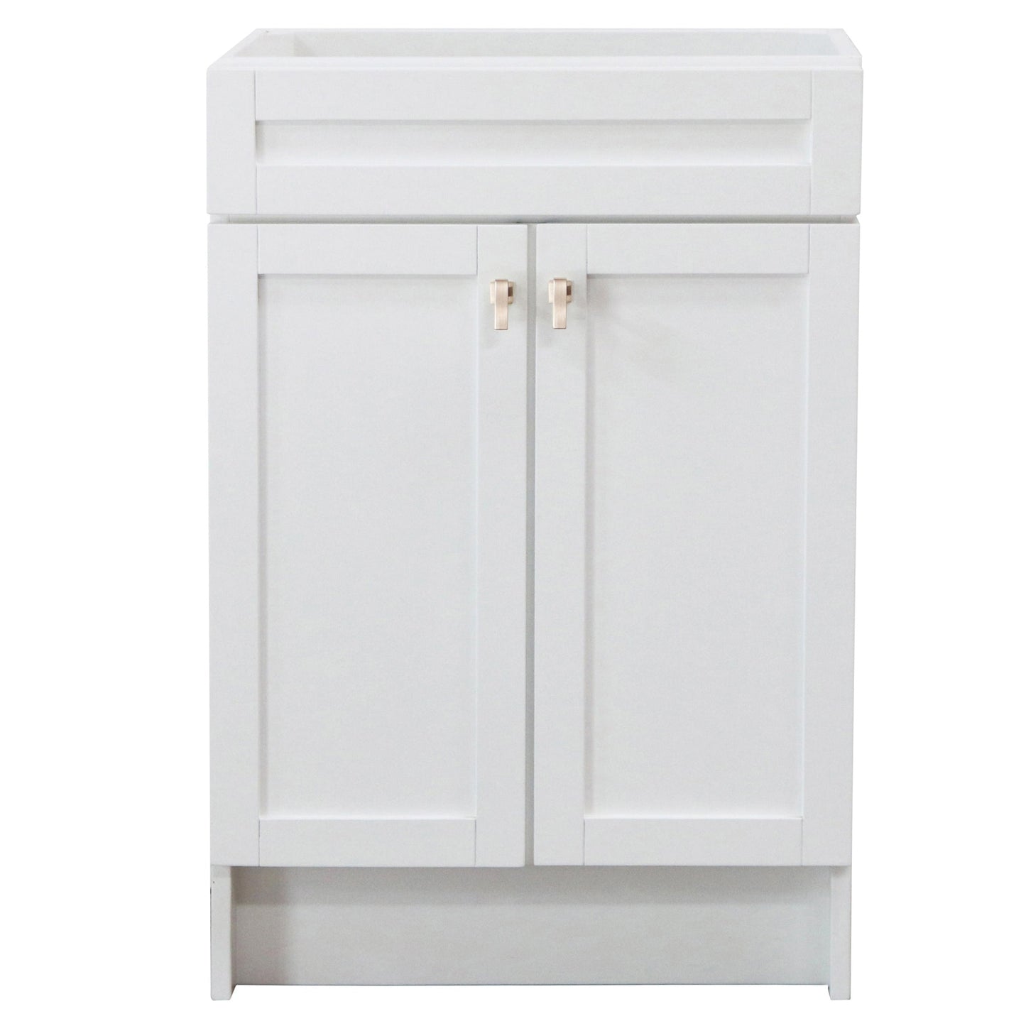 White 23 in. Single Sink Foldable Vanity Cabinet, Brushed Nickel Hardware finishWhite 23 in. Single Sink Foldable Vanity Cabinet, Brushed Gold Hardware finish