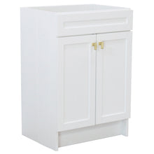 Load image into Gallery viewer, White 23 in. Single Sink Foldable Vanity Cabinet, Gold Hardware finish