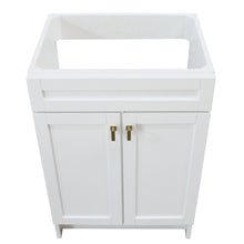 Load image into Gallery viewer, White 23 in. Single Sink Foldable Vanity Cabinet, Brushed Gold Hardware finish