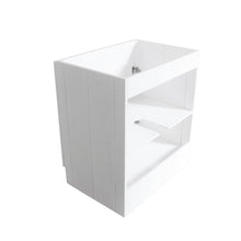 Load image into Gallery viewer, 30 in. Single Sink Foldable Vanity Cabinet, White Finish, Brushed Nickel hardware, 