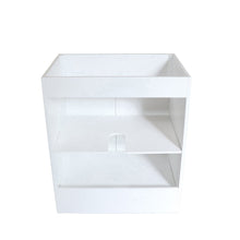 Load image into Gallery viewer, 30 in. Single Sink Foldable Vanity Cabinet, White Finish, Brushed Nickel hardware, back