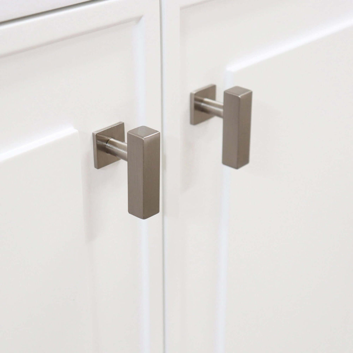 Brushed Nickel hardware, 