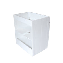 Load image into Gallery viewer, 30 in. Single Sink Foldable Vanity Cabinet, White Finish, Brushed Nickel hardware, back
