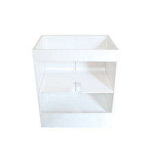 Load image into Gallery viewer, White 30 in. Single Sink Foldable Vanity Cabinet, Matte Black, Hardware Finish, back