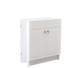 Load image into Gallery viewer, White 30 in. Single Sink Foldable Vanity Cabinet, Brushed Nickel, Hardware Finish, folded