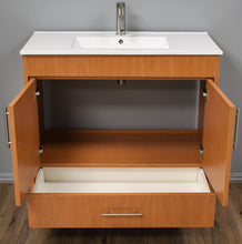 Load image into Gallery viewer, Pacific 36&quot; vanity Honey Maple MTD-3136HM-14 front open