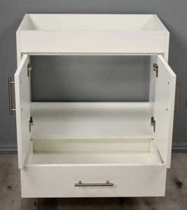 Rio 30" Vanity Cabinet only  Whi9te FrontOpen