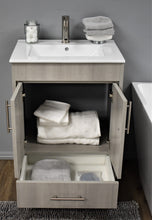 Load image into Gallery viewer, Volpa USA Pacific 24&quot; Modern Soft Weathered Grey Bathroom Vanity MTD-3124WG-14 FSO