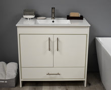 Load image into Gallery viewer, Pacific 36&quot; vanity soft White MTD-3136W-14 front Staged