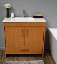 Load image into Gallery viewer, Pacific 36&quot; vanity Honey Maple MTD-3136HM-14 Front staged