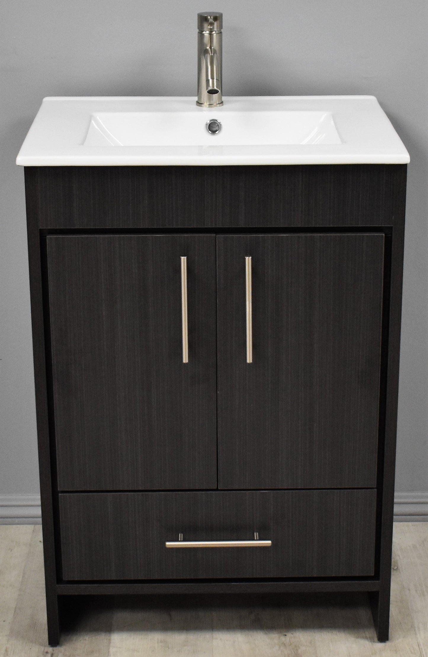 Volpa USA Pacific 24" Modern Black Ash Bathroom Vanity MTD-3124BA-14  FV