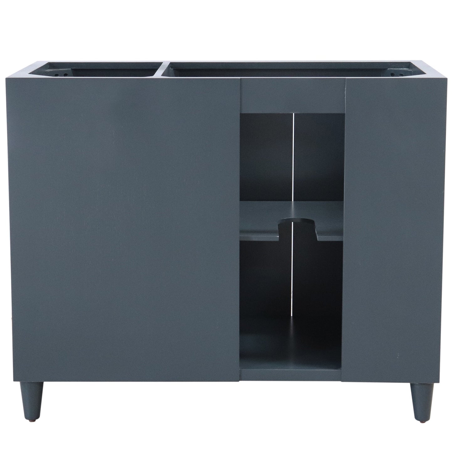 39 in. Single Sink Vanity - Cabinet Only, Matte Black Hardware