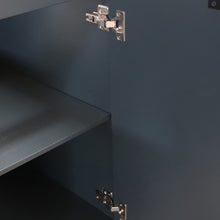 Load image into Gallery viewer, Dark Gray 39 in. Single Sink Freestanding Vanity,  Light Gray Composite Granite Sink Top, Matte Black Hardware, inside