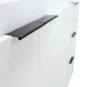 39 in. Single Sink Vanity - Cabinet Only, Matte Black Hardware