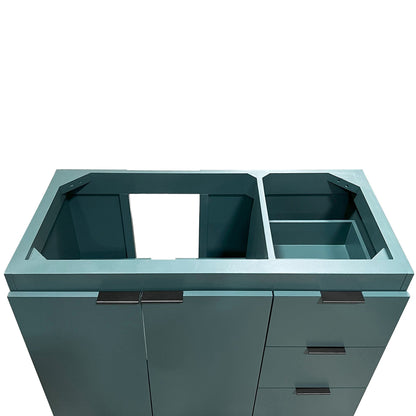 39 in. Single Sink Vanity - Cabinet Only, Matte Black Hardware