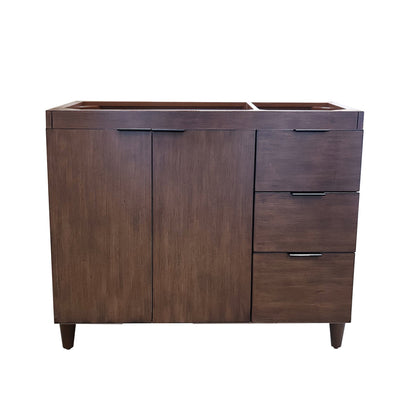 39 in. Single Sink Vanity - Cabinet Only, Matte Black Hardware