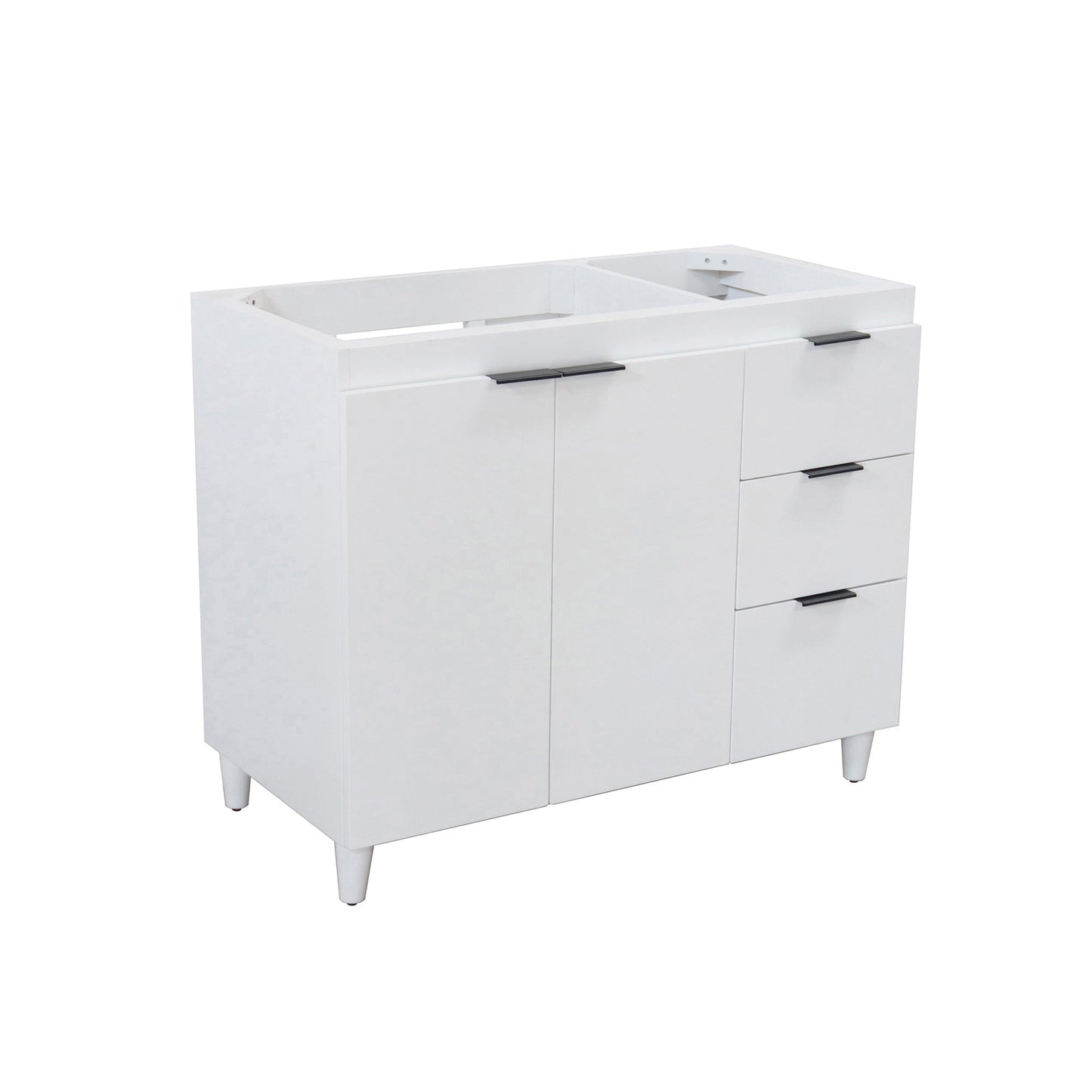 39 in. Single Sink Vanity - Cabinet Only, Matte Black Hardware