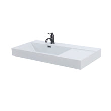 Load image into Gallery viewer, 39 in. Composite Granite Sink Top, in White