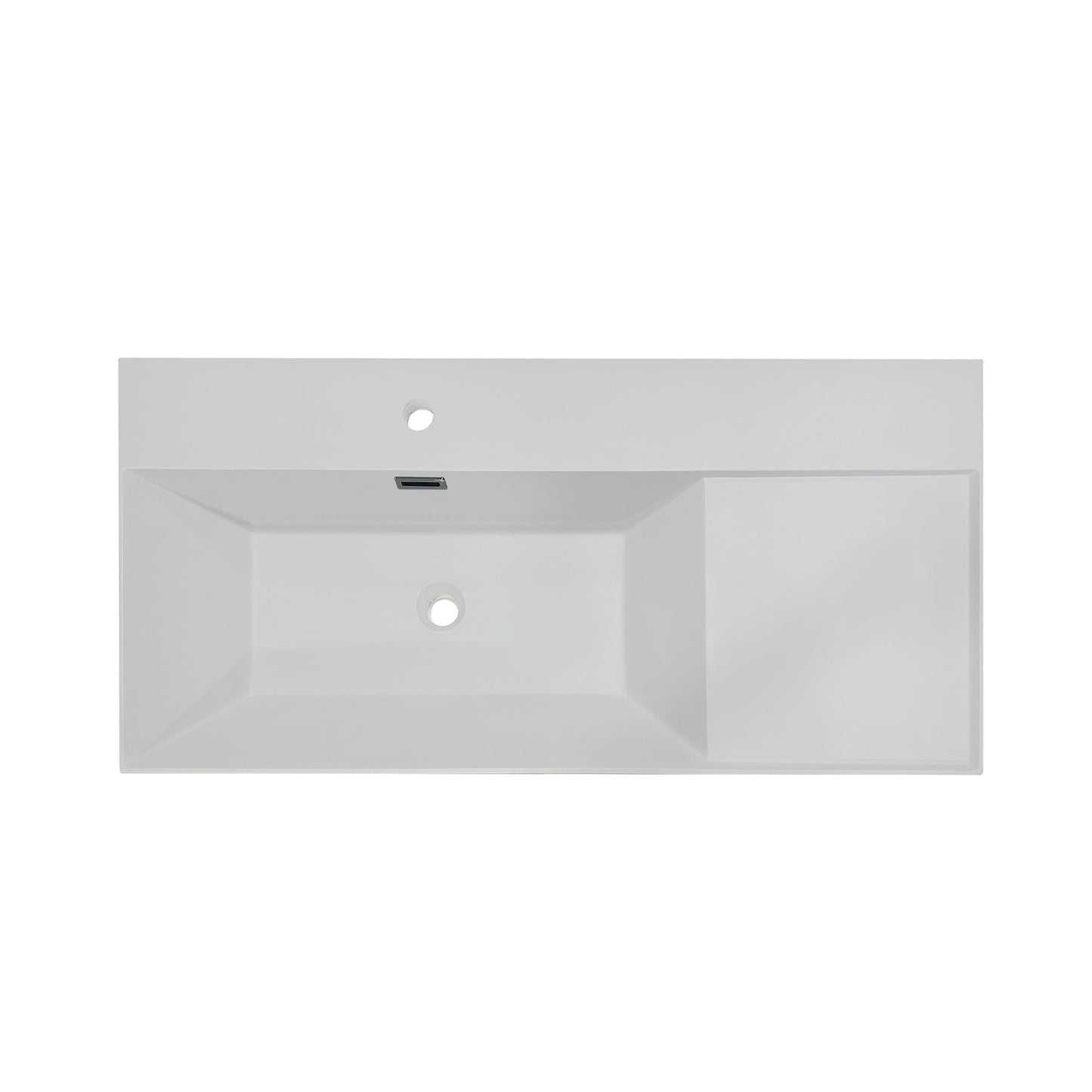 Light Gray 39 in. Composite Granite Sink Top