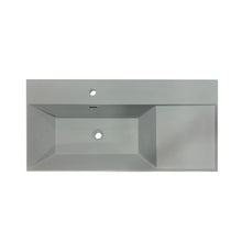 Load image into Gallery viewer, Dark Gray 39 in. Composite Granite Sink Top