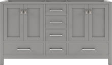 Load image into Gallery viewer, GD-50060-CAB-CG Cashmere Gray Caroline Avenue 60&quot; Double Cabinet Only