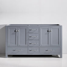 Load image into Gallery viewer, GD-50060-CAB-GR Gray Caroline Avenue 60&quot; Double Cabinet Only
