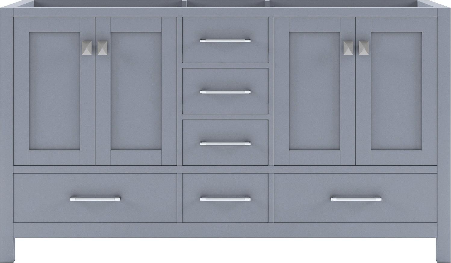 GD-50060-CAB-GR Gray Caroline Avenue 60" Double Cabinet Only