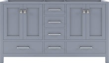 Load image into Gallery viewer, GD-50060-CAB-GR Gray Caroline Avenue 60&quot; Double Cabinet Only