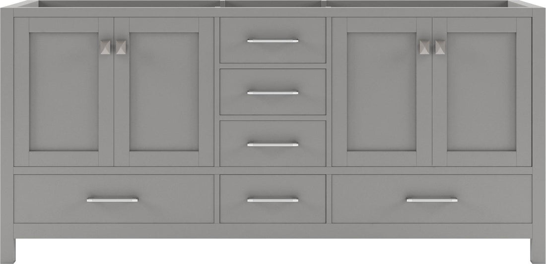 GD-50072-CAB-CG Cashmere Gray Caroline Avenue 72" Double Cabinet Only