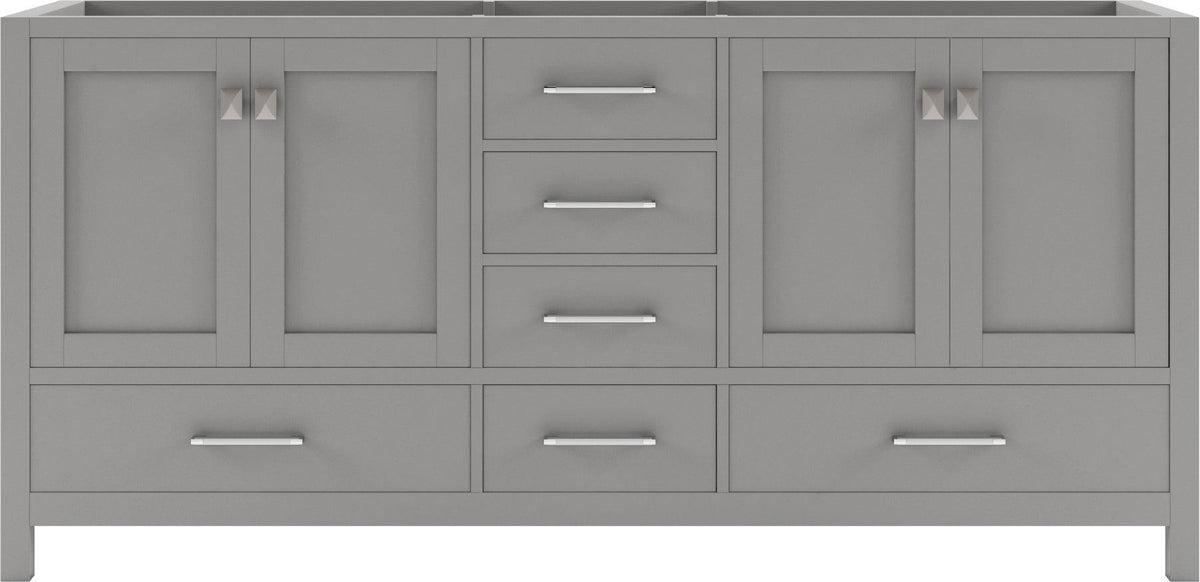 GD-50072-CAB-CG Cashmere Gray Caroline Avenue 72" Double Cabinet Only