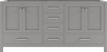 GD-50072-CAB-CG Cashmere Gray Caroline Avenue 72" Double Cabinet Only