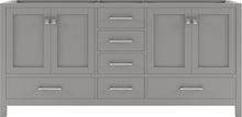 Load image into Gallery viewer, GD-50072-CAB-CG Cashmere Gray Caroline Avenue 72&quot; Double Cabinet Only