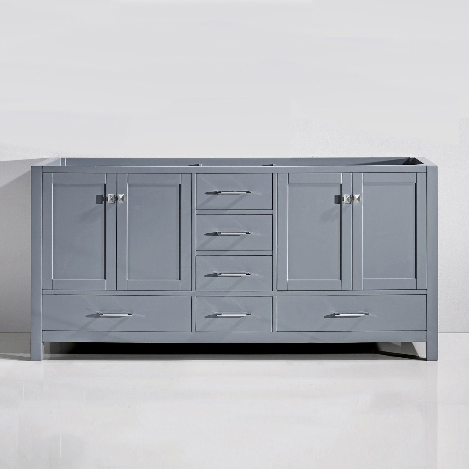 GD-50072-CAB-GR Gray Espresso Caroline Avenue 72" Double Cabinet Only