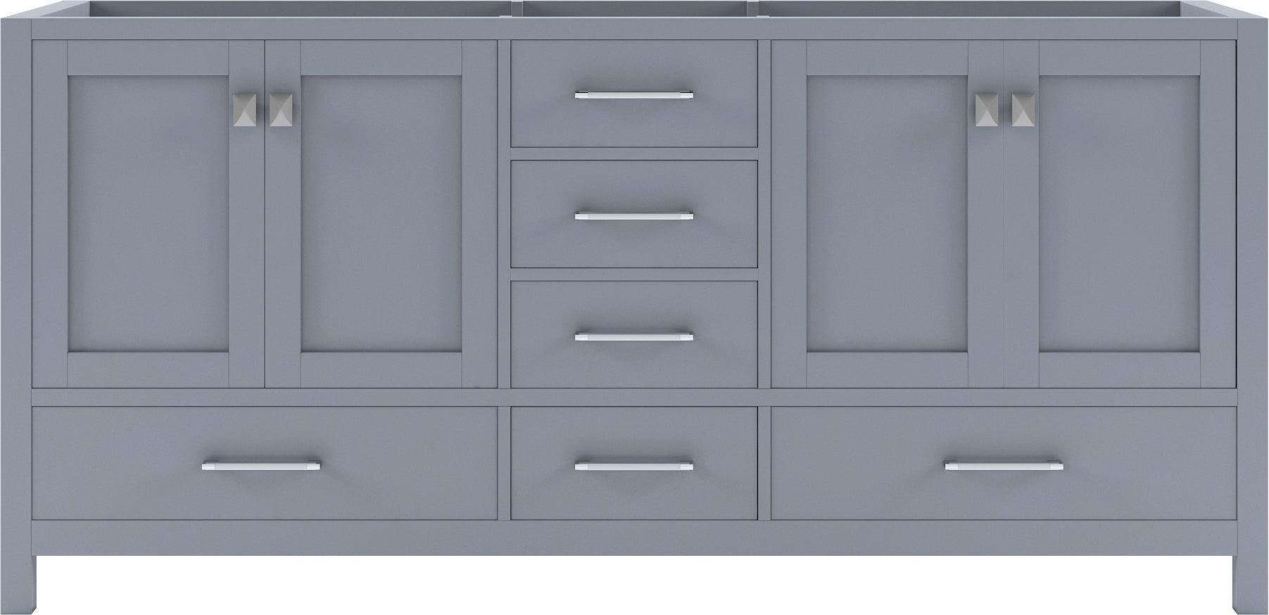 GD-50072-CAB-GR Gray Caroline Avenue 72" Double Cabinet Only