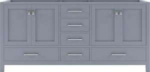GD-50072-CAB-GR Gray Caroline Avenue 72" Double Cabinet Only