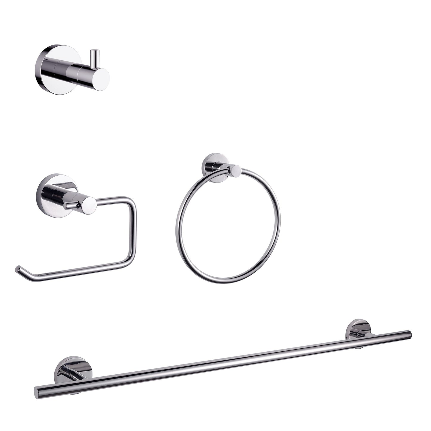  bagno-nera-4-pieces-set-Robe-Hook-Towel Ring-Toilet-Paper-Holder-30-Towel Bar-Toilet Brush - The Bath Vanities