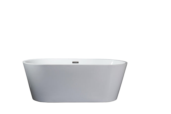 Mare Free Standing Bathtub Filler/Faucet w/ Handheld Showerwand in Chrome or Brushed Nickel - The Bath Vanities