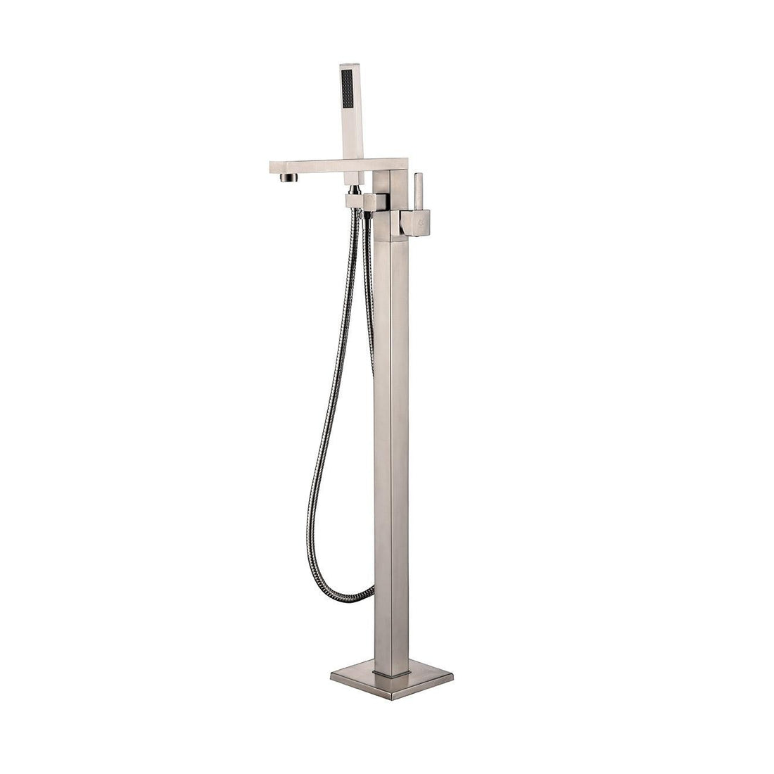 Mare Free Standing Bathtub Filler/Faucet w/ Handheld Showerwand in Chrome - The Bath Vanities