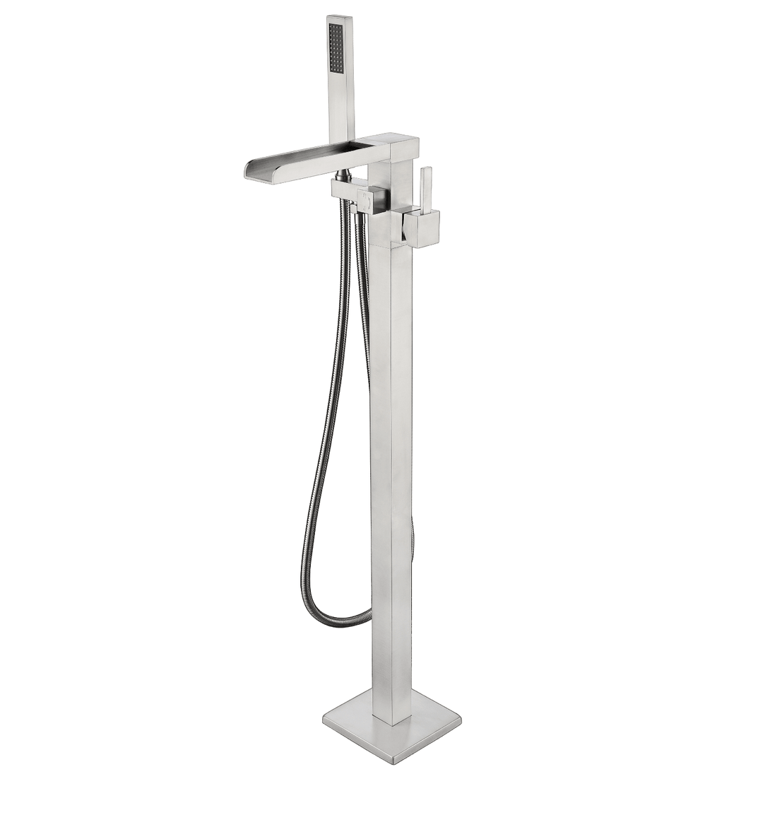 Chrome / Free Standing Bathtub Filler/Faucet w/ Handheld Showerwand - The Bath Vanities