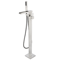 Load image into Gallery viewer, Cascata Free Standing Bathtub Filler/Faucet w/ Handheld Showerwand