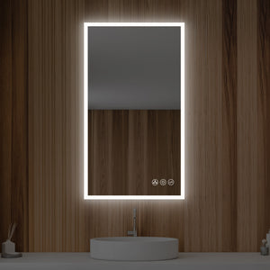 Blossom Beta LED Mirror Frosted Sides 21" x 36"